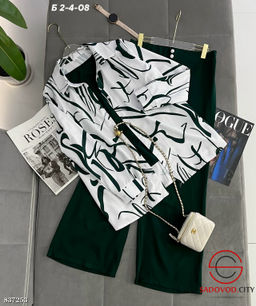 Костюм женский тройка с принтом