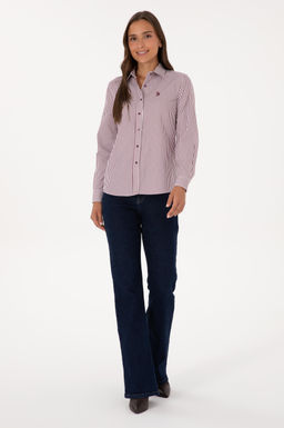 Kad_n Bordo Uzun Kollu G_mlek Sepette S_rpriz _ndirim - U.s. polo assn фото 4