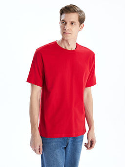 Bisiklet Yaka Penye Erkek Ti??rt