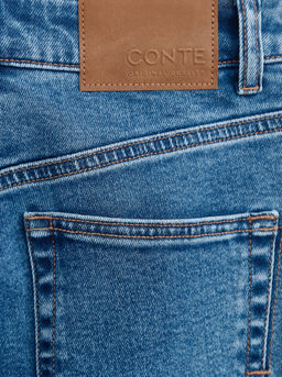 CONTE CON-636 Джинсы wide leg из eco-friendly денима dark blue