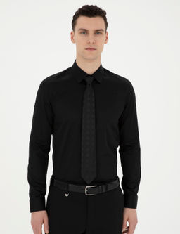 Siyah Slim Fit Uzun Kollu Basic G_mlek - Pierre cardin фото 10