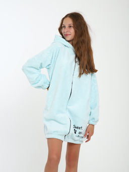 Халат "Лапки" бирюза