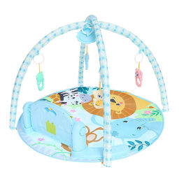 Музыкальный развивающий коврик с пианино, русская озвучка, свет, цвет голубой - Zabiaka фото 7