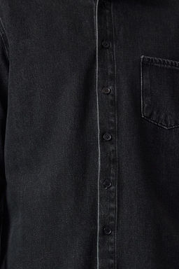 TRENDYOL MAN Antrasit %100 Pamuk Regular Fit Denim Kot Gomlek Ceket TMNAW25CE00001 - Trendyolmilla фото 12