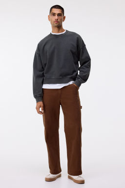 Sudadera con efecto lavado Oversized Fit - H&m фото 4