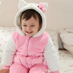 Плюшевый комбинезон hello kitty (теплый)