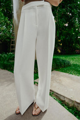 WIDE-LEG TROUSERS WITH DARTS - Zara фото 28