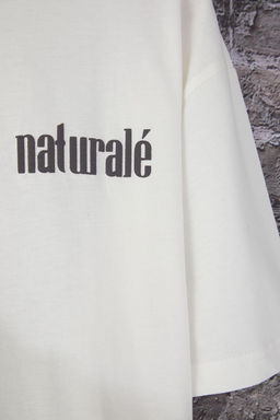 TRENDYOL MAN Beyaz Oversize/Genis Kesim Kabar?k Bask?l? %100 Pamuk T-Shirt TMNSS25TS00200 - Trendyolmilla фото 9