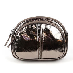 Женская кожаная овальная сумка кросс-боди 0103-11 - Cidirro фото 3