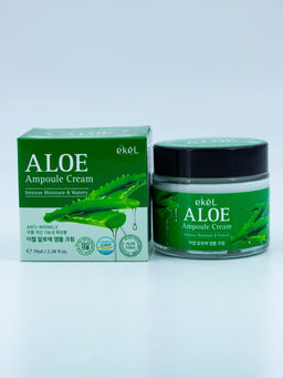 Скидка 15%! EKEL - КРЕМ ДЛЯ ЛИЦА АМПУЛЬНЫЙ С ЭКСТРАКТОМ АЛОЭ ВЕРА ALOE AMPOULE CREAM, 70 ML  фото 5