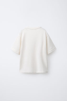 TEXTURED KNIT T-SHIRT - Zara фото 2