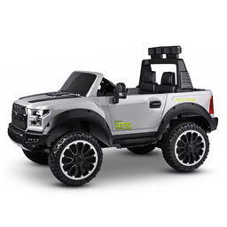 Электромобиль "Мощность скорости" на аккумуляторе, с р/у управлением, в коробке (серый)