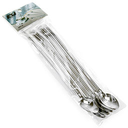 Ложка-трубочка для травяного чая и коктейля из нержавеющей стали 22см, овальная (Китай) - Домашняя мода фото 4