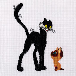Klart набор для вышивания Союзмультфильм CMF-8-568 Черный кот и котенок Гав 14 х 18 см