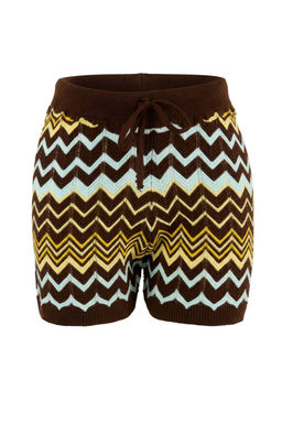 Kahverengi Renk Bloklu Sort-Bluz Triko Alt - Ust Tak?m TWOSS26AU00050 - Trendyolmilla фото 3