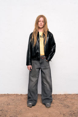 FAUX LEATHER BOMBER JACKET - Zara фото 9