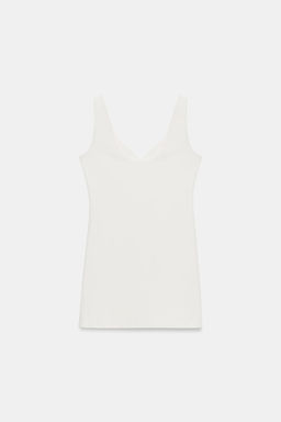 VESTIDO CORTO CUT OUT / Blanco roto - Zara фото 6