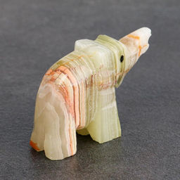 Цена за 10 шт. Фигурка «Слон», 5 см, оникс