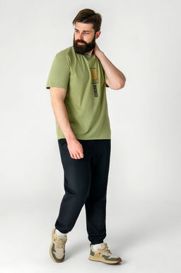 Арт. 613108 Комплект с брюками мужской 48-56 (5 шт) Цвет:верх-хаки,низ-черный