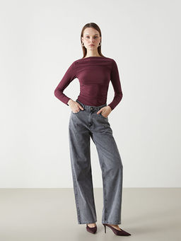 Baggy Fit Kad?n Jean Pantolon