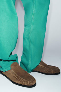 SPLIT SUEDE MULE LOAFERS - Zara фото 2