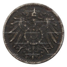Монета 5 пфеннигов 1915 года G Германия