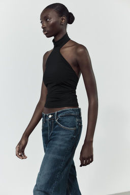 POLYAMIDE HALTER TOP - Zara фото 5