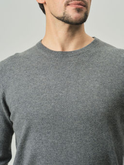 Джемпер из кашемира мужской KM040800-E серый