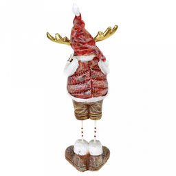 Скульптура-фигура для сада из полистоуна "Лось на длинных ногах" 12х40см (Россия)