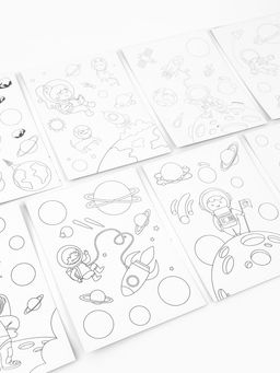 Гравюра блокнот "Космос", 9 листов, штихель