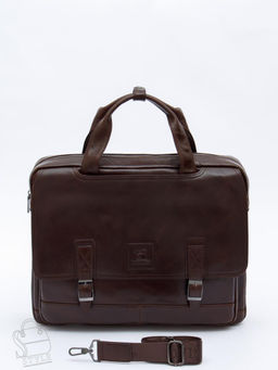 Портфель мужской кожаный 816XXL brown Fuzhiniao