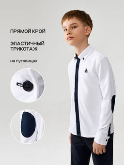 ACOOLA / Сорочка-поло верхняя для мальчиков Platypus белоснежный фото 5