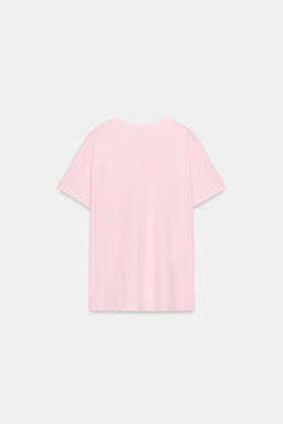 CAMISETA OVERSIZE BOLSILLO / Rosa - Zara фото 3