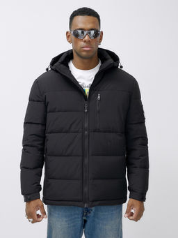 Куртка спортивная мужская зимняя большого размера черного цвета 617Ch - Wonderrman фото 7