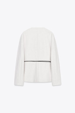 ROUND NECK BLAZER WITH BELT - Zara фото 6