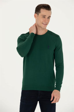 U. S. Polo Assn Мужской зеленый базовый свитер - U.s. polo assn фото 8