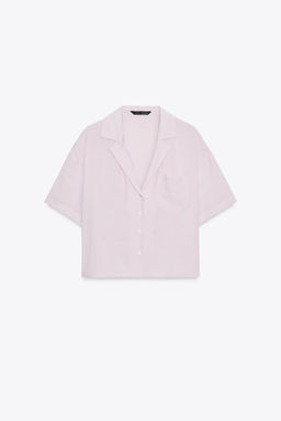 FLOWING SHIRT WITH POCKET - Zara фото 5
