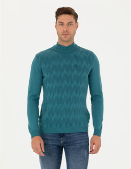 Mavi Slim Fit Yar_m Bal_k__ Yaka Triko Kazak - Pierre cardin фото 3