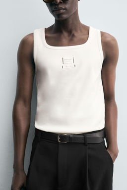 LABEL TANK T-SHIRT - Zara фото 6