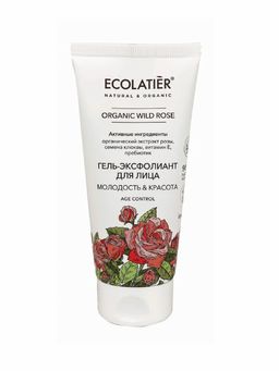 Ecolatier Organic Farm GREEN "WILD ROSE" ДЛЯ ЛИЦА Гель-Эксфолиант 100мл туба