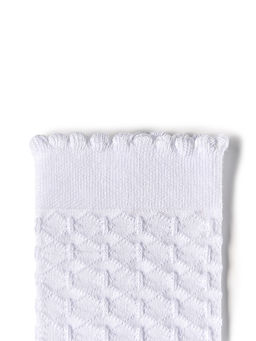 OMSAkids Gambaletto 32A02 ажурные - борт шахматкой - bianco  фото 2