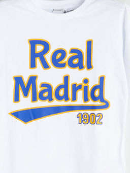 Bisiklet Yaka Real Madrid Bask?l? Erkek ?ocuk Ti??rt