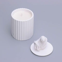 Ароматическая свеча в подсвечнике Микеланджело, апельсиновый османтус, 13?7 см, соевый воск,160 г