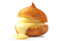 Профитроли с ванильной начинкой (коробка 2 кг)