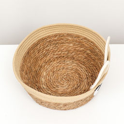 Экологичный лежак Мишка для животных (хлопок+рогоз), 35 х 27 х 13 см, вес до 8 кг - Пижон фото 3