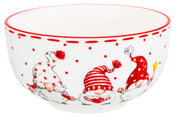 Салатник 600 мл 14*14*7,5 см "Весёлые гномики".