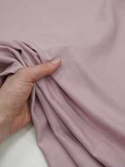 Плательная вискоза цв.Пыльный розово-сиреневый, СОРТ2, ш.1.45м, вискоза-100%, 190гр/м.кв - Купава фото 5