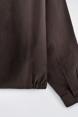 CAMISA OVERSIZE DE LINO CON CUELLO MAO - H&m фото 6