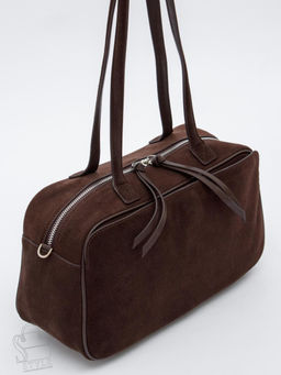 Сумка женская кожаная 8586F coffee Polina&Eiterou  в Новосибирске