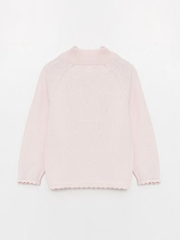 Dik Yaka Uzun Kollu K?z Bebek Triko Kazak - Waikiki фото 2